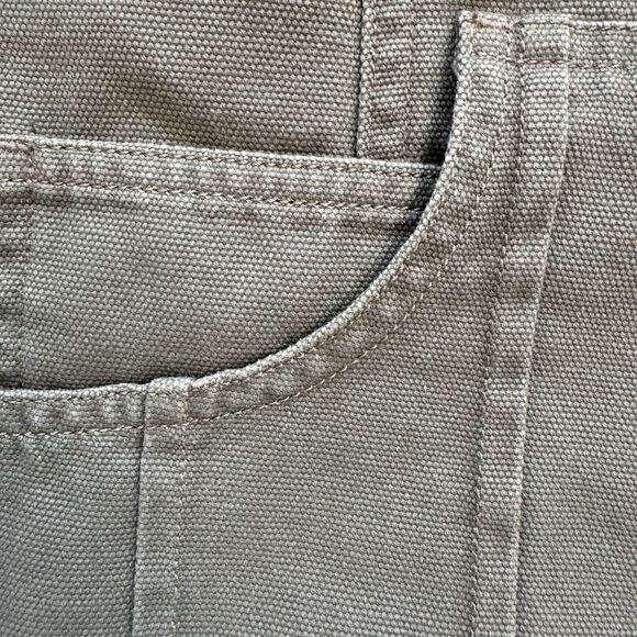 J Jill Jacket 1X XL Army Green Canvas Jacket 2n1 Inner Liner Hoodie Vest Pockets - Picture 16 of 16